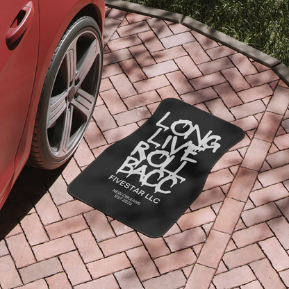 Custom Car Floor Mat with 'Long Live Roll Bacc' Design